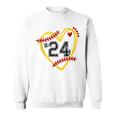 Softball Jersey 24 Trendy Softball Softball Heart Softball Funny Gifts Sweatshirt
