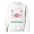 Ugly Christmas Sweater Let There Be Pizza On Earth Sweatshirt