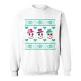 Ugly Christmas Sweater Style Snowmen Sweatshirt