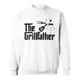 Vintage The Grillfather Funny Dad Bbq Grill Fathers Day Sweatshirt