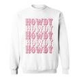 Vintage White Howdy Rodeo Western Country Southern Cowgirl Sweatshirt