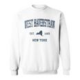 West Haverstraw New York Ny Vintage Sports Navy Print Sweatshirt
