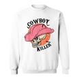Western Cowgirl Cowboy Killer Skull Cowgirl Rodeo Girl Rodeo Funny Gifts Sweatshirt