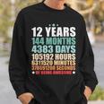12 Years 144 Months Of Being Awesome Funny Twelve Years Old Sweatshirt Gifts for Him