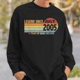 16Th Birthday Legend Since July 2005 Born In 2005 Decoration Sweatshirt Gifts for Him