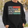 16Th Wedding Anniversary For Him - Epic Husband 2007 Gift Sweatshirt Gifts for Him