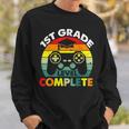 1St Grade Level Complete Gamer Last Day Of School Boys Sweatshirt Gifts for Him