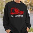 1St Lieutenant Firefighter Fire Company Sweatshirt Gifts for Him