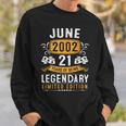 21 Years Old Gifts Vintage June 2002 21St Birthday Gift For Mens Sweatshirt Gifts for Him