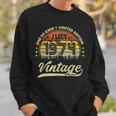 47Th Birthday Gifts 47 Years Old Retro Born In July 1974 Sweatshirt Gifts for Him