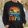 47Th Birthday Vintage June 1976 Made In 1976 47 Years Gift Sweatshirt Gifts for Him