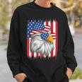 4Th Of July American Flag Usa Funny Cowboy Patriotic Eagle Sweatshirt Gifts for Him