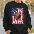 4Th Of July Football Usa American Flag Patriotic Men Sweatshirt Gifts for Him