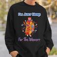 4Th Of July Im Just Here For The Wieners Hot Dogs Funny Sweatshirt Gifts for Him