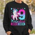 9 Years Old Flossing Unicorn Gifts 9Th Birthday Girl Party Sweatshirt Gifts for Him