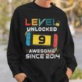 9Th Birthday Boy Level 9 Unlocked Awesome 2014 Video Gamer Sweatshirt Gifts for Him