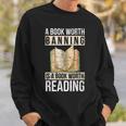 A Book Worth Banning Is A Book Worth Reading – Reading Nerd Reading Funny Designs Funny Gifts Sweatshirt Gifts for Him