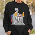 Abe Lincoln4Th Of July Drinkin Memorial Sweatshirt Gifts for Him
