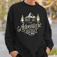 The Adventure Begins Vintage Look CamoSweatshirt Gifts for Him