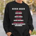 Never Again I Will Not Comply Can't Believe This Government Sweatshirt Gifts for Him