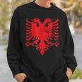 Albanian Flag Double Headed Eagle Albania Flag Sweatshirt Gifts for Him