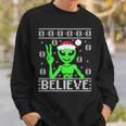 Alien Believe Ugly Christmas Sweater Sweatshirt Gifts for Him