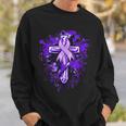 All Cancer Awareness Cross All Cancer Month Sweatshirt Gifts for Him