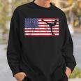 America Flag Ice Skating Skater Patriotic 4Th Of July Patriotic Funny Gifts Sweatshirt Gifts for Him