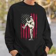 American Flag Baseball Red White Blue 4Th Of July Boys Men Sweatshirt Gifts for Him