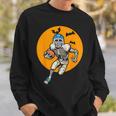 American Football Skeleton Halloween Boys Football Fan Sweatshirt Gifts for Him