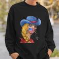 American Promask Usa Cowgirl Wear A Mask Quarantine Funny Sweatshirt Gifts for Him