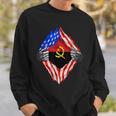 Angola Super Angola Flag Central Africa Angolan Roots Sweatshirt Gifts for Him