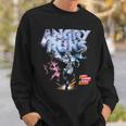 Angry Runs Good Morning Football Sport Lover Vintage Sweatshirt Gifts for Him