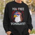 Are You Free Tonight 4Th Of July American Bald Eagle Sweatshirt Gifts for Him