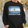 Argentinian Flag Vintage Made In Argentina Sweatshirt Gifts for Him