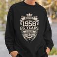 August 1958 65 Years Of Being Awesome 65Th Birthday Sweatshirt Gifts for Him