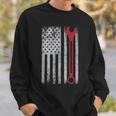 Auto Repairman Car Mechanic Wrench Workshop Tools Usa Flag Mechanic Funny Gifts Funny Gifts Sweatshirt Gifts for Him