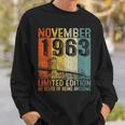 Awesome Since November 1963 Vintage 60Th Birthday Men Sweatshirt Gifts for Him