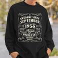 Awesome Since September 1958 65 Years Old 65Th Birthday Sweatshirt Gifts for Him