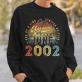 Awesome Since June 2002 Vintage 21St Birthday Party Retro Sweatshirt Gifts for Him