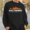 Baltimore Baseball Vintage Minimalist Retro Baseball Lover Sweatshirt Gifts for Him