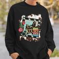 Barrel Racing Cheetah Print | Rodeo Cowgirl Cactus Design Sweatshirt Gifts for Him