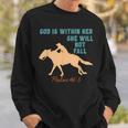 Barrel Racing Christian Cowgirl Western Gift Stuff Sweatshirt Gifts for Him