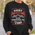 Barry Blood Runs Through My Veins Family Christmas Sweatshirt Gifts for Him