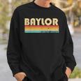 Baylor Name Personalized Funny Retro Vintage Birthday Sweatshirt Gifts for Him