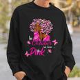 Bc Breast Cancer Awareness In October We Wear Pink Black Women Cancer Sweatshirt Gifts for Him