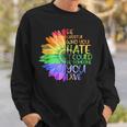 Be Careful Who You Hate It Be Someone You Love Lgbt Sweatshirt Gifts for Him