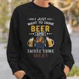 Beer Funny Bbq Chef Beer Smoked Meat Lover Summer Quote Grilling Sweatshirt Gifts for Him
