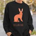 Belgian Hare Rabbit Stone Rabbits Bun Bunny Sweatshirt Gifts for Him