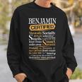 Benjamin Name Gift Certified Benjamin Sweatshirt Gifts for Him
